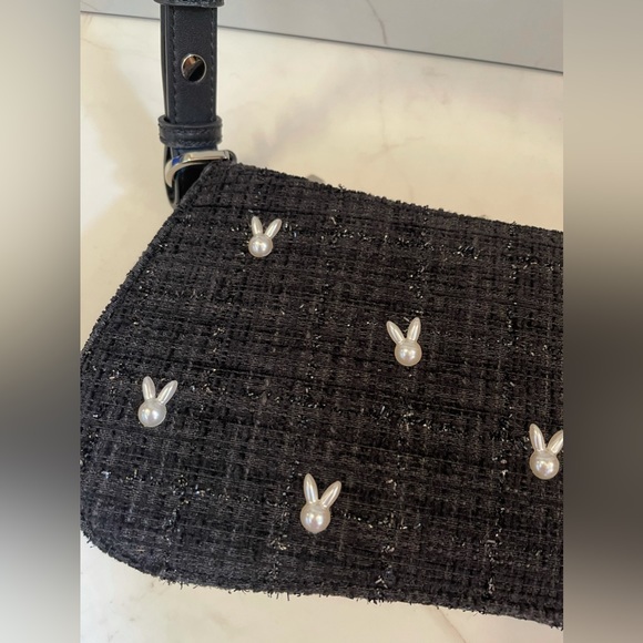 ❌SOLD❌ CHARLES & KEITH Bunny Tweed Shoulder Bag NWT - Picture 6 of 12